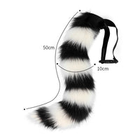 Props Cat Fox Plush Tails Role Play Halloween Party Kawaii Accessories Anime Animal Tail Cosplay Costumes