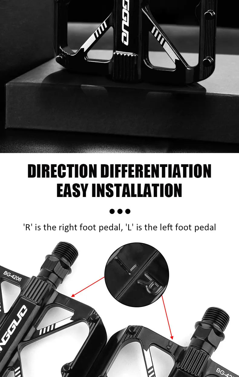 Lightweight Design Easy To Ride Bicycle Pedals Aluminum Alloy Material Suitable for Road Cycling Waterproof and Anti Slip