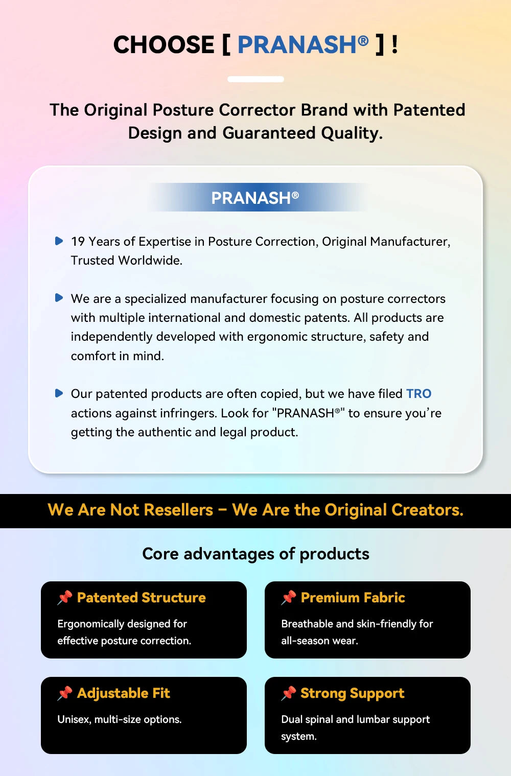 Dropshipping Stock Adjustable Back Posture Corrector Belt Women Men Prevent Slouching Relieve Pain Posture Corrector - MANDOTOS