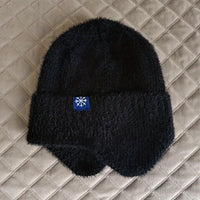 Hot Sale Women Earflap Winter Hat Candy Colors Fashion Faux Fur Knitted Hat Kpop Style Soft Beanie Hats Female Streetwear Cap