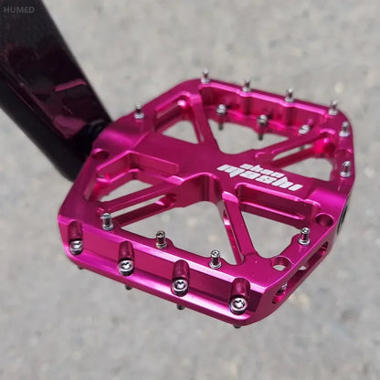 2025 New Bike Pedals  MTB Mountain Road Flat Non-slip CNC 3 Sealed Bearings Green Bicycle Pedals Route Cycling Accessories