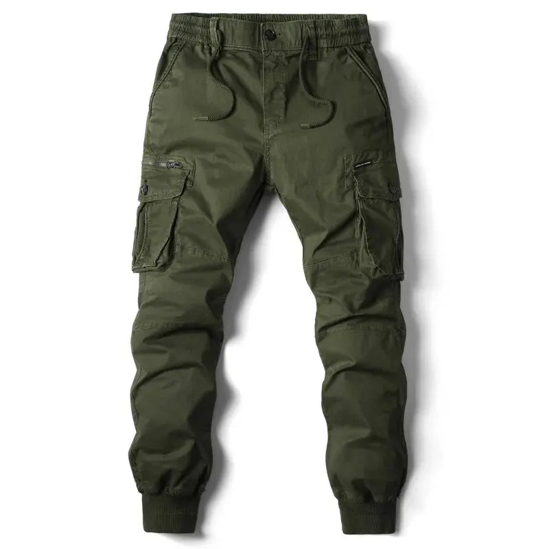 Cargo Pants Men Jogging Casual Pants Cotton Full Length Tactical Military Pants Trousers - MANDOTOS