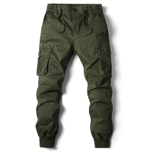 Cargo Pants Men Jogging Casual Pants Cotton Full Length Tactical Military Pants Trousers - MANDOTOS