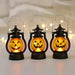 Halloween Hanging Pumpkin Lantern Light LED Ghost Lamp Candle Light Retro Small Oil Lamp Christmas Party Home Decor Horror Props - MANDOTOS