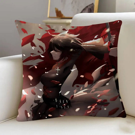 Personalized R-Ruby Rose Cartoon Animation Decorative Pillow - 45x45cm - MANDOTOS