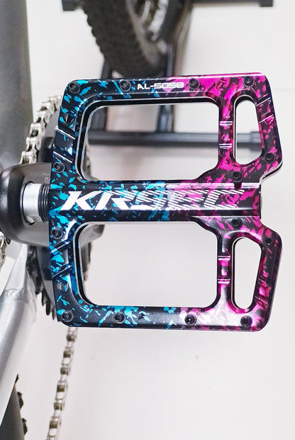 Bike Pedals 9/16 Inch Mountain Bike Pedal Premium Road Bike Pedals Wide Paltform and Lightweight Aluminum Bicycle Pedals