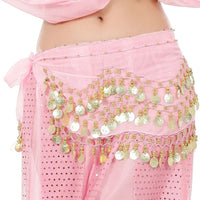Thailand/India/Arab Dancer Skirt Women Sexy Belly Dance Hip Scarf Wrap Belt Dancer Skirt Female Show Sequins Tassels Costumes
