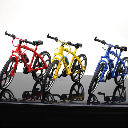 Creative Alloy Bicycle Model Ornament Mini Metal Bike Toy Collectible