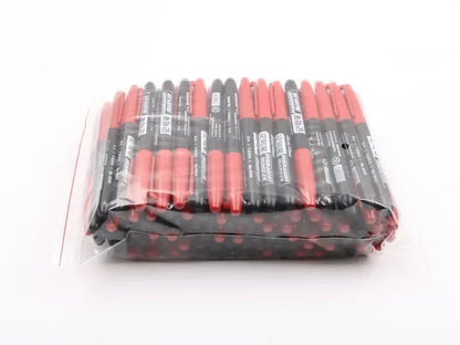 6PCs/Set Permanent Marker Pen Fine Point Waterproof Markers Thin Nib Crude Nib Black Blue Red Ink 1.5mm Fine Color Marker Pens