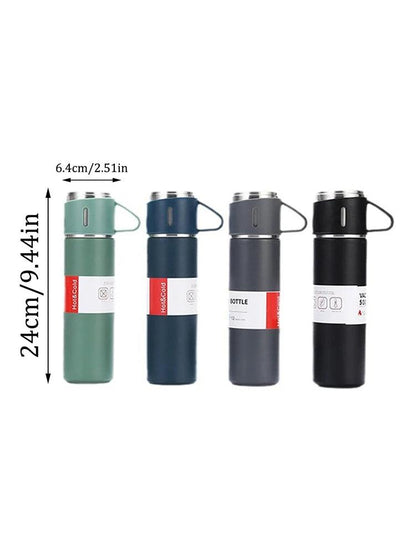 One Cup Three Lid Thermos Cup Set 304 Stainless Steel Handle Lid Gift Cup Men's And Women's Portable Gift Box Set - MANDOTOS