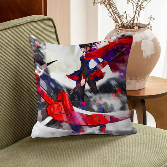 Personalized R-Ruby Rose Cartoon Animation Decorative Pillow - 45x45cm - MANDOTOS