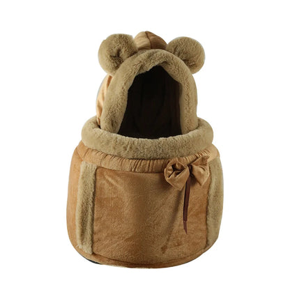 Outdoor Travel Chihuahua Puppy Dog Carrier Bacpack Winter Warm Pet Carrying Bags for Small Dogs Yorkshire Cat Nest mascotas Home - MANDOTOS