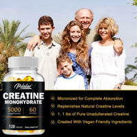 Creatine Monohydrate - Build Muscle, Improve Athletic Performance, Improve Energy Endurance and Promote Recovery - 120 Capsules