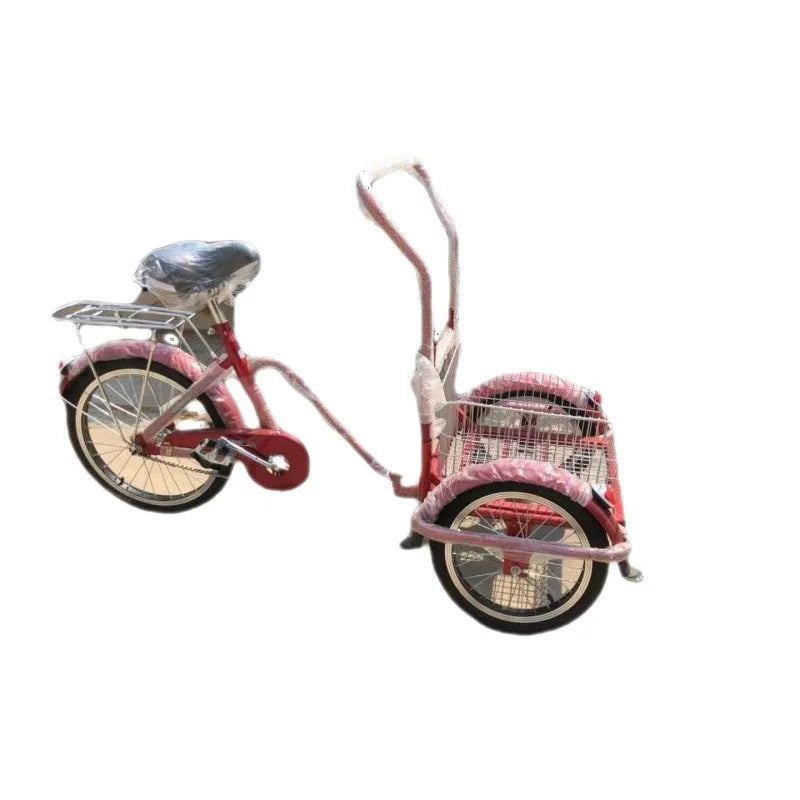 Bicycle, reverse riding donkey, elderly tricycle, pedal, scenic pedal show