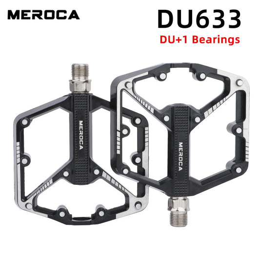 Bicycle Pedals Sealed DU Bearing Nonslip Pedal Mountain Road Bike Cycling Alloy Platform Mtb Pedal