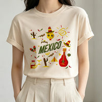 Mexico top tees girl 80s baddie summer alternative  t-shirt kawaii baddie 2000s