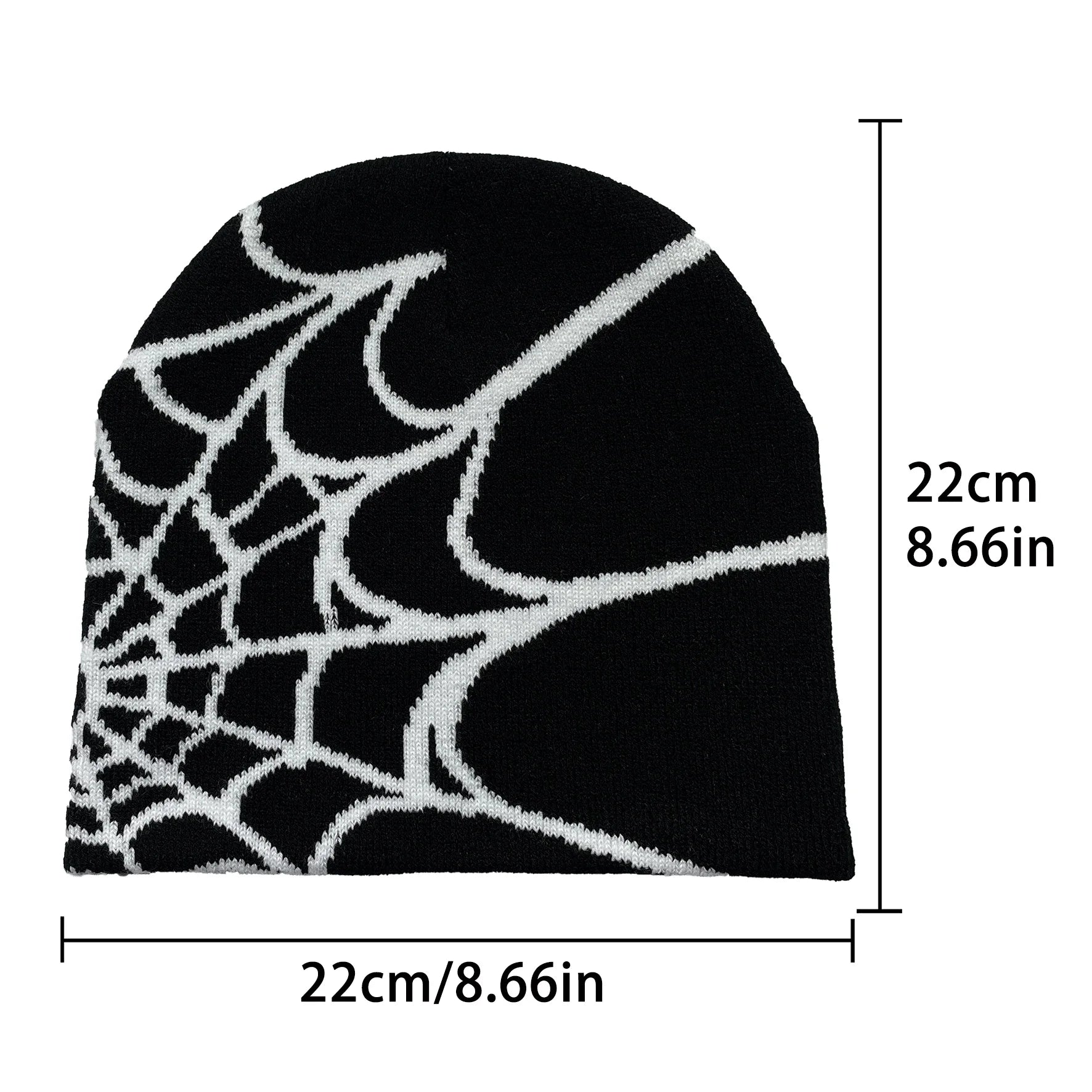 New model Winter Knitted Hat Four Seasons Men's and Women's Universal Y2K Knit Hat Spider Web Riding Outdoor Sports Fashion Hat