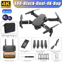 E99 Pro Drone Quadcopter Remote Control Handle Four Axis Aircraft HD 6K Photography UAV Altitude Fixation Helicopter Toys - MANDOTOS