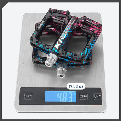 Bike Pedals 9/16 Inch Mountain Bike Pedal Premium Road Bike Pedals Wide Paltform and Lightweight Aluminum Bicycle Pedals