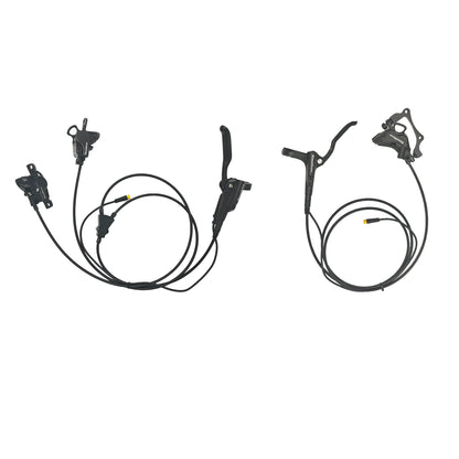 Hydraulic Disc Brake Kits with Front Dual Brake Calipers and Parking Button for Electric Bicycle Tricycle