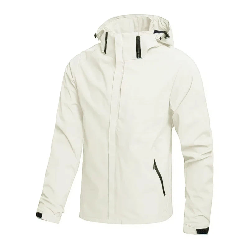Men's Outdoor Waterproof Raincoat Lightweight Cycling Coat with Hood Streetwear Hiking Windproof Jacket Climbing Outdoor Jackets