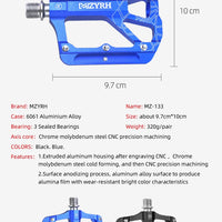 MZYRH Ultralight Sealed Bearing Bike Pedals: Revolutionize Your Ride! 🚴‍♂️🔥 - MANDOTOS
