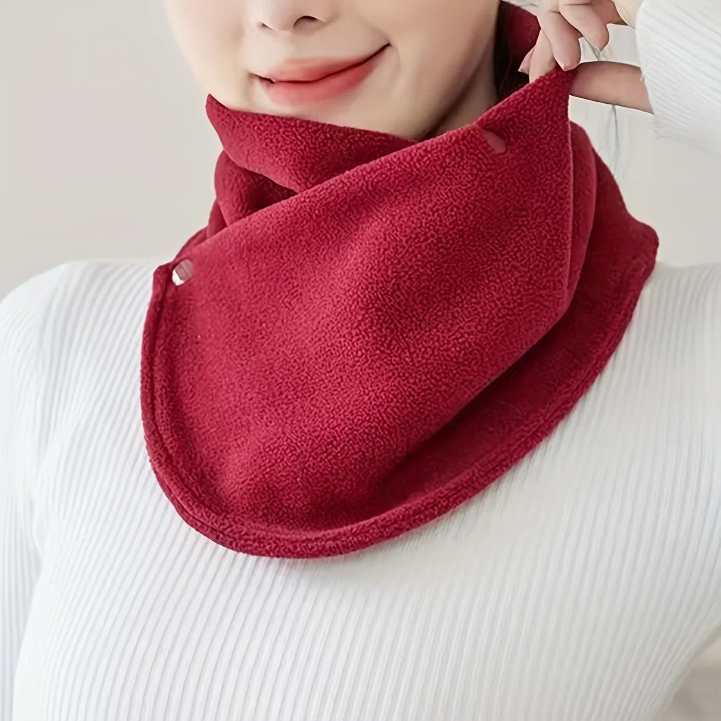 Winter Scarf for Women Warm Fluffy Neck Warmer Stylish Ins Fashion High Value Neck Wrap Student Cute Versatile Scarf