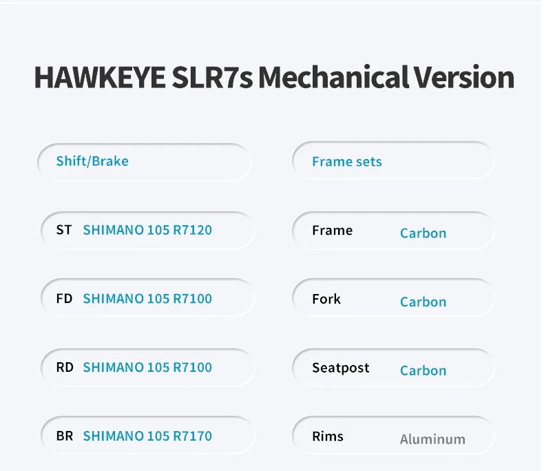 SAVA HAWKEYE Carbon Road Bike with SHIMAN0 105 7120 Kit T800 Carbon Road Bike Race Bike Aluminum Wheels
