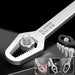 8-22mm Universal Torx Wrench Self-tightening Adjustable Glasses Wrench Board Double-head Torx Spanner Hand Tools for Factory - MANDOTOS