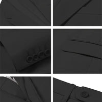 Men's Suits 3pcs Mens Business Suit Notch Lapel Blazer Formal Wedding Groom Pants Tux Vest Tuxedos (Blazer+vest+Pants)