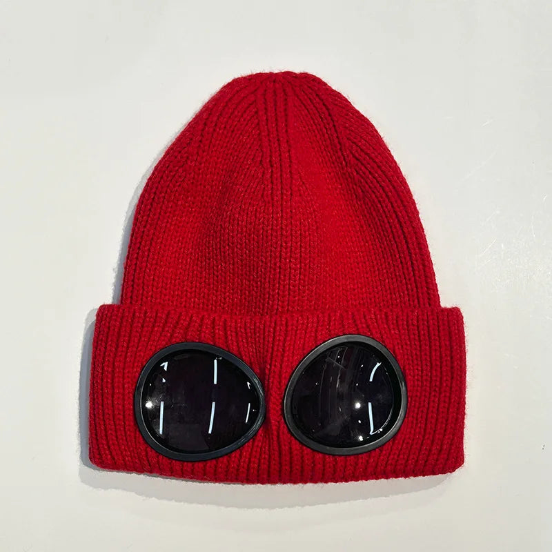 Warm Ski Mask Hats Caps Women Men Winter Windproof Glasses Knitted Beanie Outdoor Ear Protection Sports Cold Caps Garros