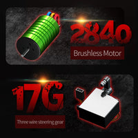 Teeggi 16101 /16102 PRO 1:16 High Speed RC Car With LED Light Drift 70KM/H 4WD RC Off-Road Car Monster Truck Toy For Kid Gifts - MANDOTOS