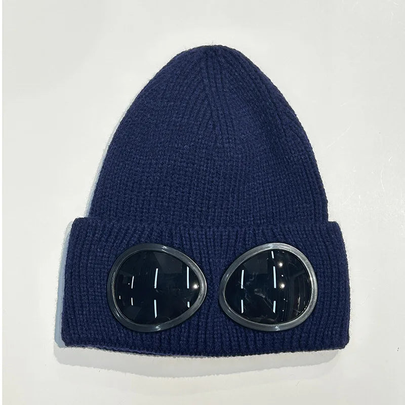 Warm Ski Mask Hats Caps Women Men Winter Windproof Glasses Knitted Beanie Outdoor Ear Protection Sports Cold Caps Garros