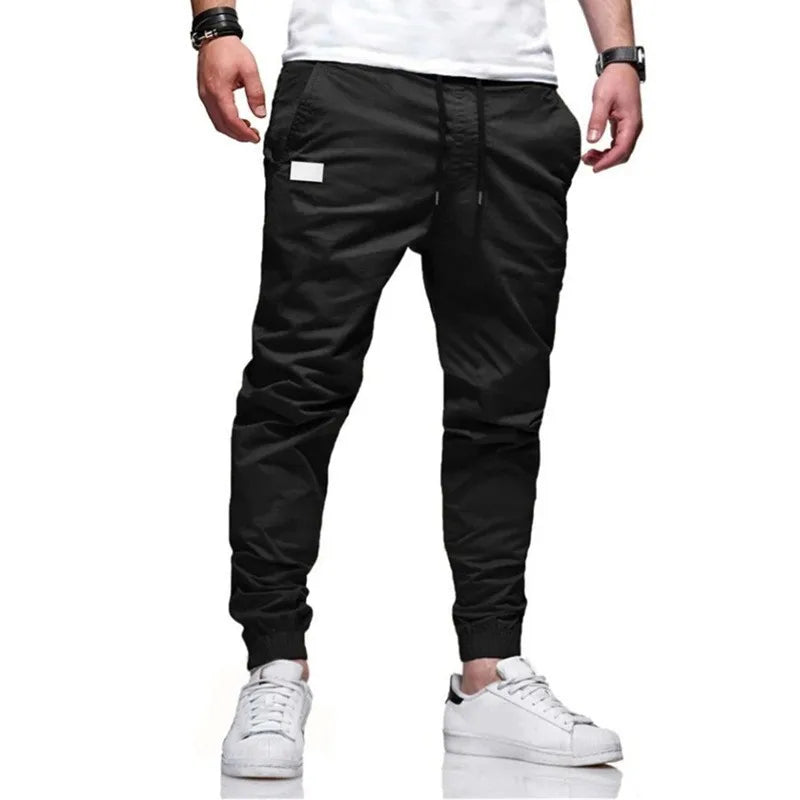 2025New Men's Casual Sports Pants Sweatpants Male Jogger Cargo Harem Pencil Pants Trousers Multi-pocket Sweatwear - MANDOTOS