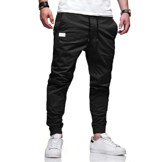 2025New Men's Casual Sports Pants Sweatpants Male Jogger Cargo Harem Pencil Pants Trousers Multi-pocket Sweatwear - MANDOTOS