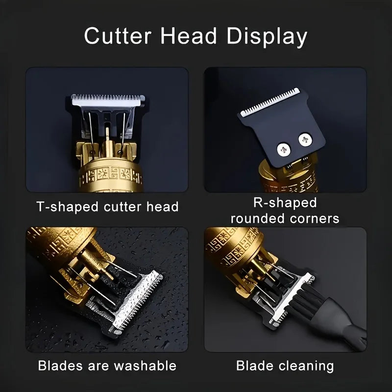 High-Power Electric Clippers Designed for Barbershops, Ideal for Shaving And Trimming with USB Charging. - MANDOTOS