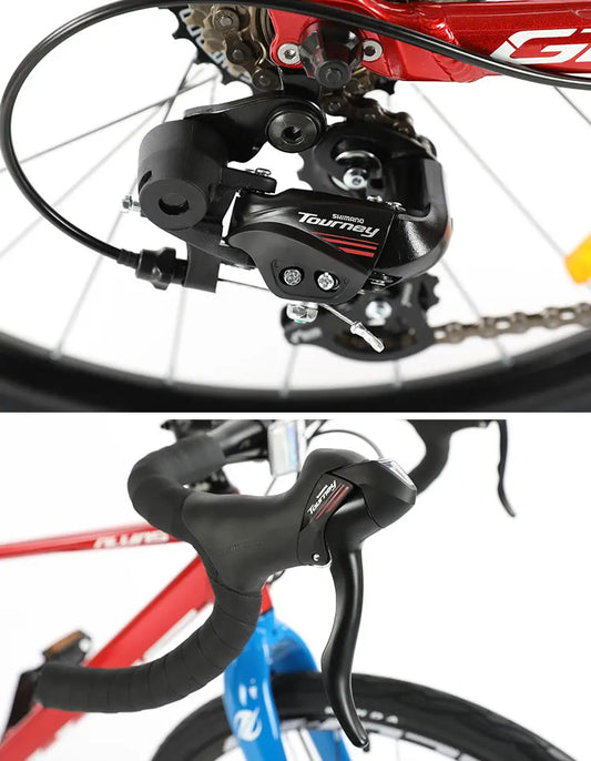 F, YUZE G240 7Speed Aluminum Disc Brake Bike Boy Girl Student Children Bicycle Teen Road bicicleta велосипед Handlebar 380mm