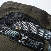 Summer Men's Wide Brim Bucket Hat UV Protection Panama Style Mesh Fisherman Beach Sun Hat for Outdoor Hunting Hiking