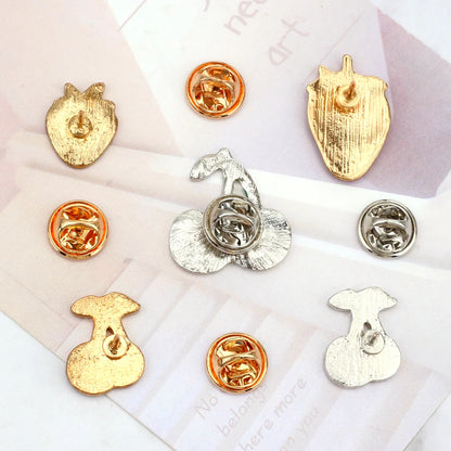 Sliced Watermelon Fruit Brooches Women Pink Strawberry Cherry Shirt Lapel Brooch Bag Badges Men Creative Enamel Pin Summer Gifts - MANDOTOS