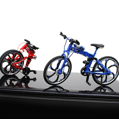 Creative Alloy Bicycle Model Ornament Mini Metal Bike Toy Collectible
