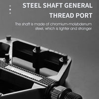 WEST BIKING Bicycle Pedals Sealed DU Bearing Nonslip Pedal Mountain Road Bike Cycling Alloy MTB Pedal Bicycle Accessories