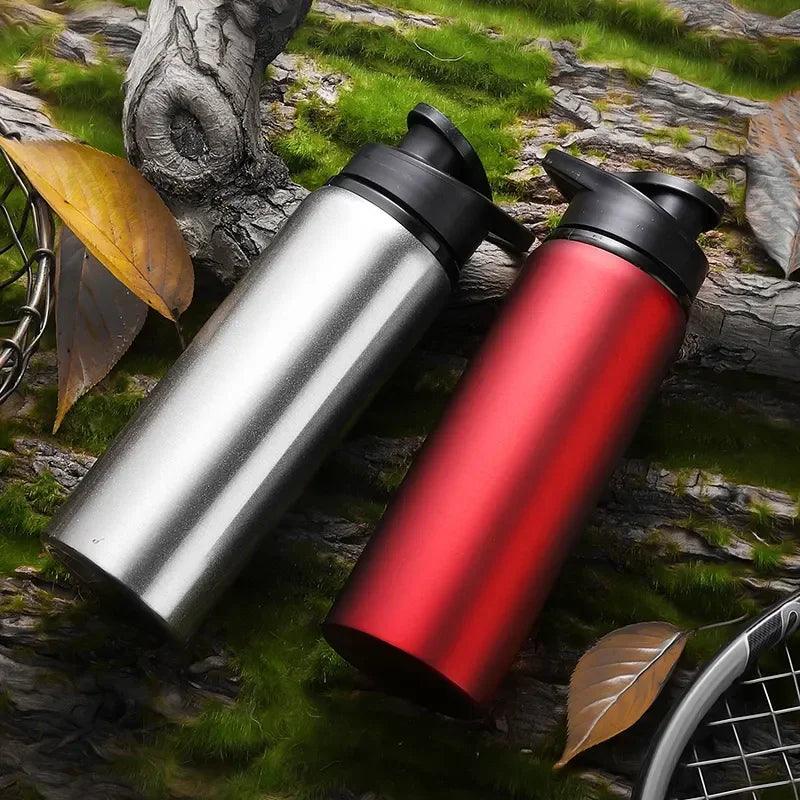 Portable Water Bottle Bicycle Riding Drinking Water Bottle Outdoor Sport Travel Mug Metal Stainless Steel Bottle MANDOTOS