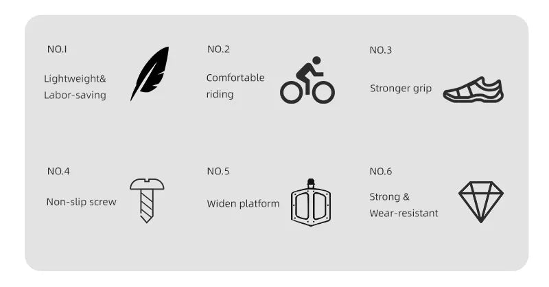 WEST BIKING MTB Ultralight Integrated Pedals - Enhance Your Cycling Experience! 🚴‍♂️ - MANDOTOS