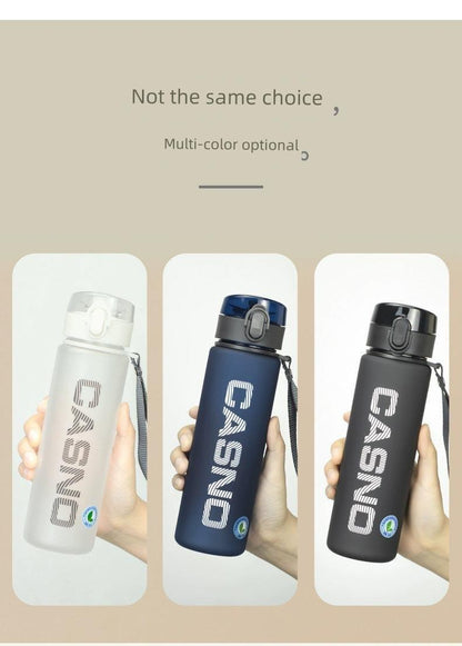 Casino Frosted Sports Water Cup Plastic Handy Cup Men and Women Creativity Portable Student Kettle with Lid Sports Bottle - MANDOTOS