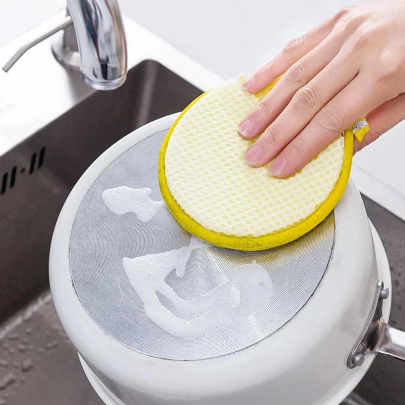 5/10/20Pcs Double Side Dishwashing Sponge Dish Washing Brush Pan Pot Dish Wash Sponges Household Cleaning Kitchen Tools - MANDOTOS
