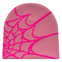 New model Winter Knitted Hat Four Seasons Men's and Women's Universal Y2K Knit Hat Spider Web Riding Outdoor Sports Fashion Hat
