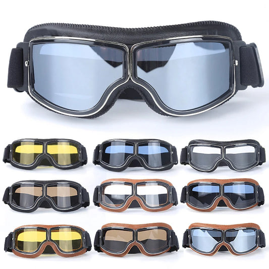 Retro Windproof Motorcycle Glasses - Enjoy the Open Road in Style! 🏍️ - MANDOTOS