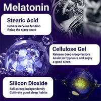 Melatonin 12mg - Relieves Anxiety and Stress, Helps with Deep Sleep, Helps Reduce Insomnia and Trouble Falling Asleep, Non-GMO