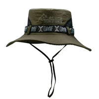 Summer Men's Wide Brim Bucket Hat UV Protection Panama Style Mesh Fisherman Beach Sun Hat for Outdoor Hunting Hiking