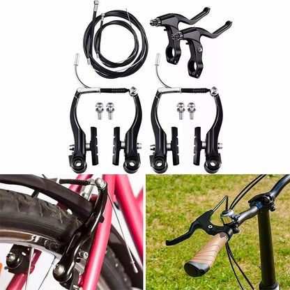 Bike Front Rear V Brakes Front Rear Caliper Set Brake Cycling Kit for MTB BMX Folding Road Mountain Bicycle Bikes Brake Set